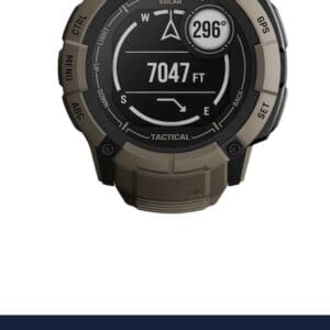 Garmin Instinct Tactical Solar smartwatch.